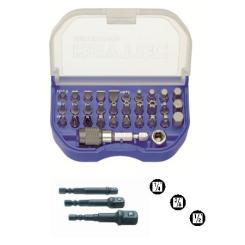 HEYTEC Bit-Box 32 tlg. + Adapter Set 3 tlg. 