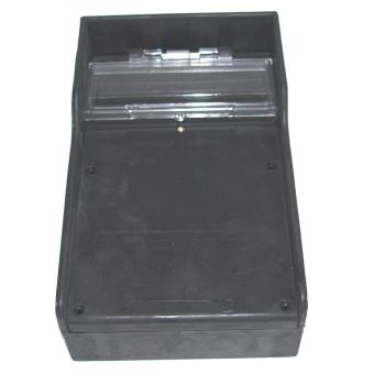 Gummi-Leergehäuse 215, schwarz, mit Fenster 10TE 