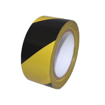 PVC- Warnband selbstklebend 50mm x 33m, gelb/schwarz 